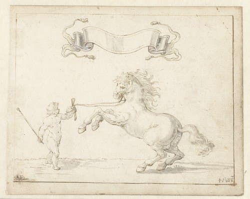 Naakt jongetje met schildersattributen by Jan Moninckx