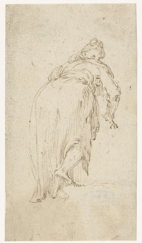 Vrouw voorover gebogen by anonymous