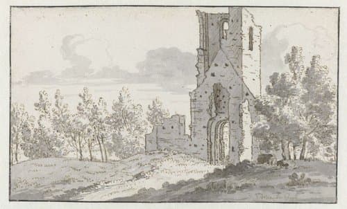De ruïne van de kapel bij Eik en Duinen, Den Haag