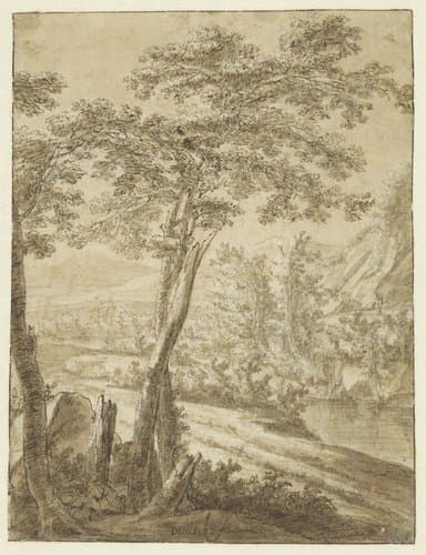 Heuvelachtig landschap by Willem de Heusch