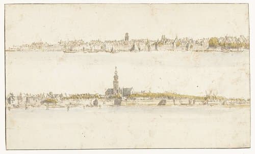 Twee gezichten op Antwerpen (?) by Gilles Neyts