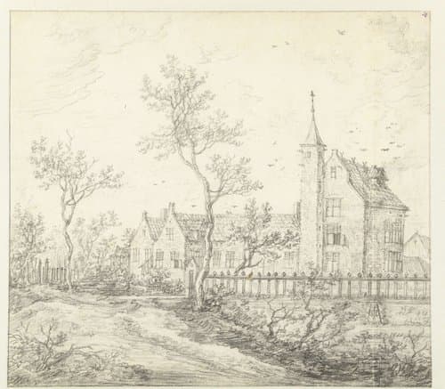 Landhuis met toren by anonymous