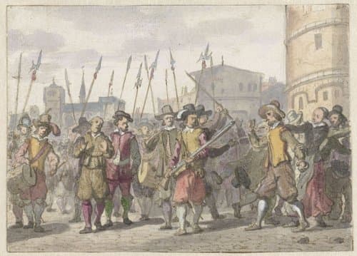 Oproer bij de veroordeling van Cornelis Halewijn en Herman Jansz. te Antwerpen in 1559 by Jacob van der Ulft
