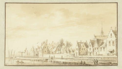 Gezicht op Montfoort by Abraham Rademaker