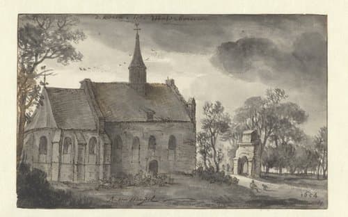 Kerk te Materborn by Aarnout ter Himpel