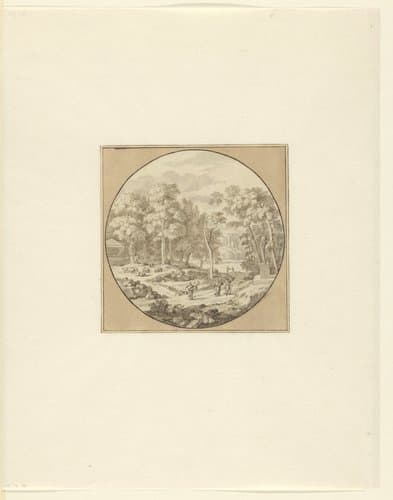 Arcadisch landschap by Lubienitzki Theodor