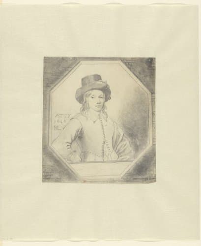 Portret van een jongen op 17-jarige leeftijd
