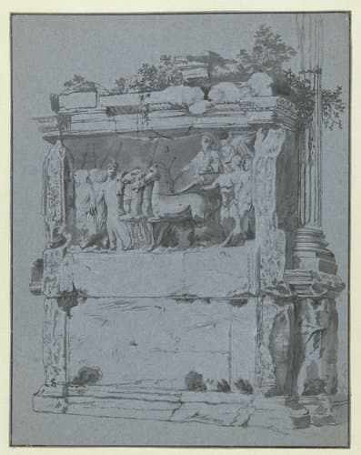 Basreliëf van de boog van Titus by Jan Wils (tekenaar)