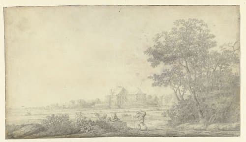 View of Huis ter Nieuburch by Anthonie Jansz. van der Croos