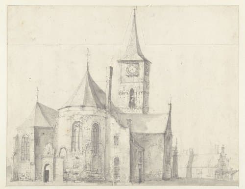 Romaanse kerk, gezien vanuit het noordoosten.