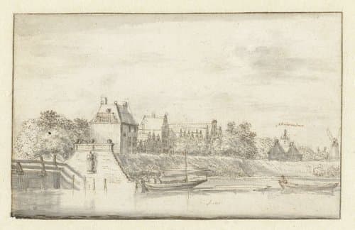 Oude jachthaven te Amsterdam by Jan Gabrielsz. Sonjé