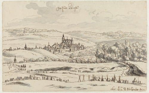 View of an Encampment of the Army of Willem III near Binche, Hainaut