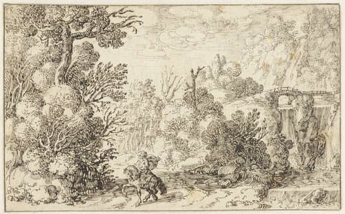 Landschap met een ruiter
