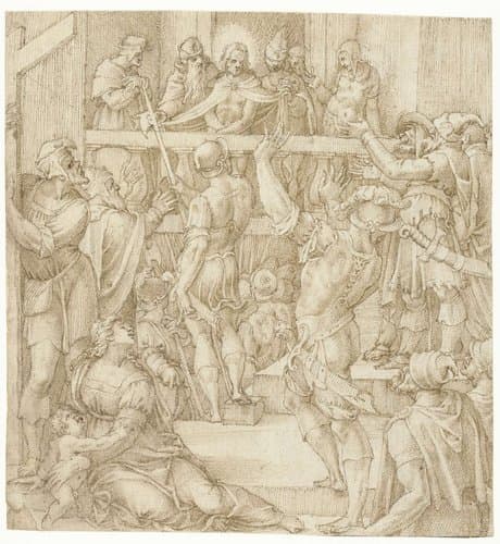 Christus aan het volk getoond by Michiel Coxie (I)