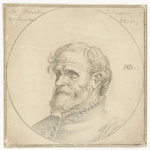 Portret van Jan Baertsen by Hendrick Goltzius