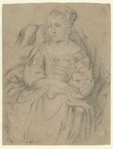 Vrouwenportret by Joh. Cleyburg