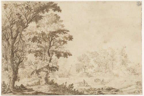 Landschap by Jan van Brosterhuyzen