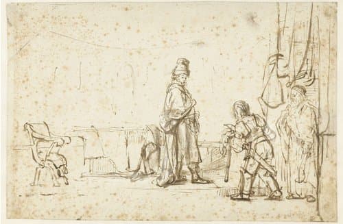 David Hearing the News of Uriah’s Death by Rembrandt van Rijn