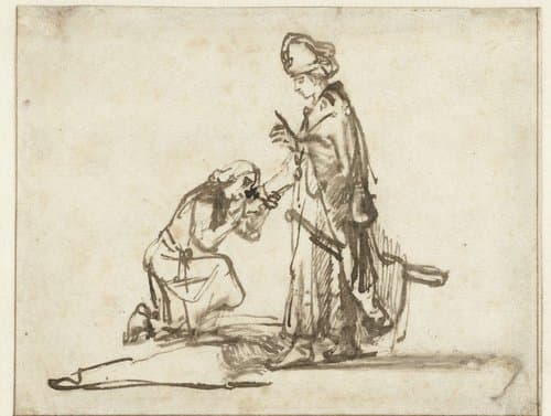 Jonathan Saying Farewell to David by Carel van Savoyen