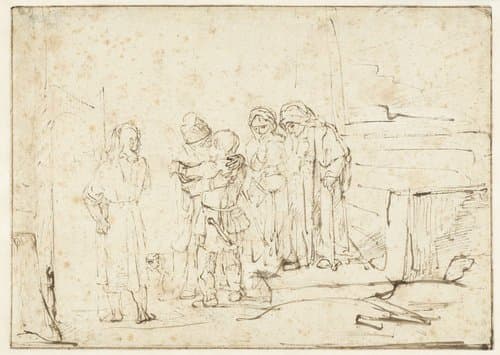 Tobias and the Angel Taking Leave of Raguel by Rembrandt van Rijn
