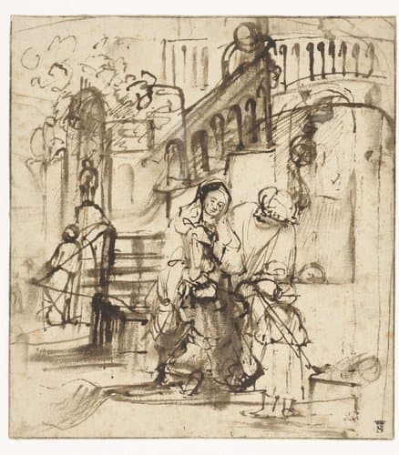 Wegzending van Hagar by Aert de Gelder