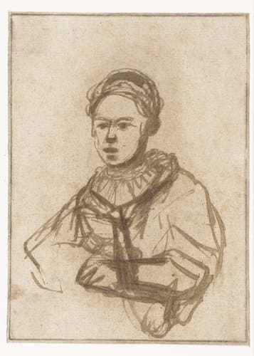 Woman with her Arm in a Sling by Rembrandt van Rijn