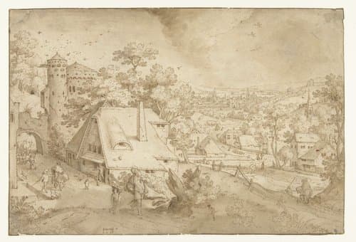 Landschap met Abraham en Izaäk