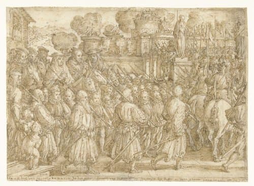 Intocht van Cosimo I Medici in Rome in 1569 by Jan van der Straet