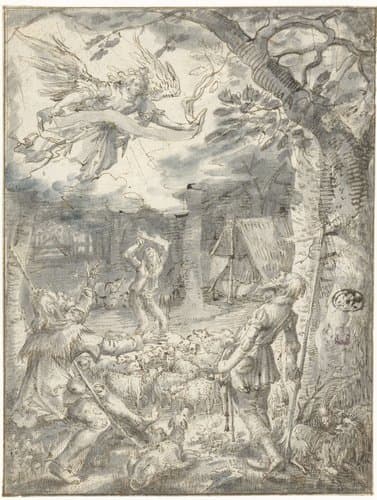 The Annunciation to the Shepherds by David Vinckboons