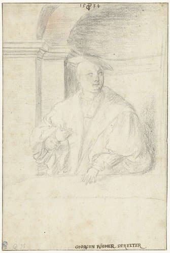 Portret van de Neurenbergse raadsheer Georg Roemer de Oude by Georg Pencz