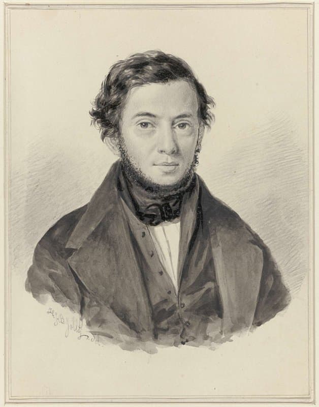Portret van Jacobus Theodorus Abels by Henri Jean Baptiste Jolly