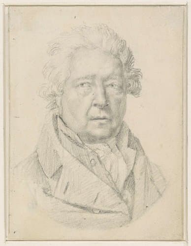 Zelfportret van Willem Jacob Herreyns by Willem Jacob Herreyns