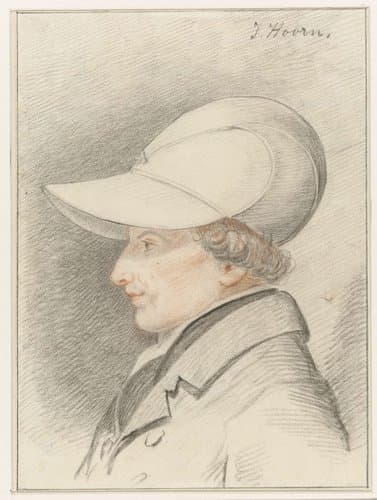 Zelfportret van Jordanus Hoorn by Jordanus Hoorn