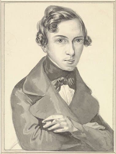 Zelfportret van Pieter Alardus Haaxman by Pieter Alardus Haaxman