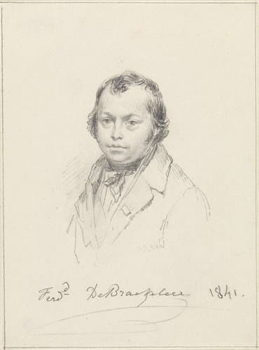 Zelfportret van Ferdinand de Braekeleer de Oude