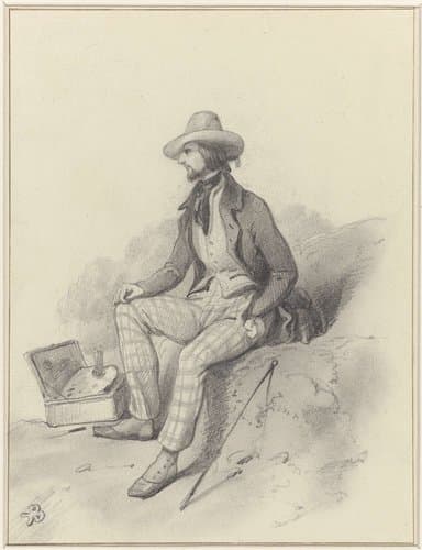 Zelfportret van Karel Frederik Bombled by Karel Frederik Bombled