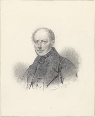 Portret van Albertus Brondgeest by Coenraad Hamburger