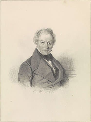 Portret van Albertus Brondgeest by Coenraad Hamburger