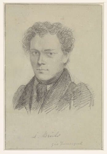 Portret van Louis Joseph Bruls by Jacobus Everhardus Josephus van den Berg