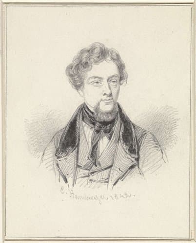 Portret van Jules Victor Genisson by Coenraad Hamburger
