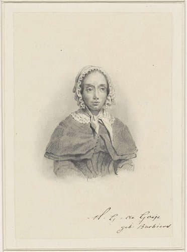 Portret van Maria Geertruida de Goeje-Barbiers