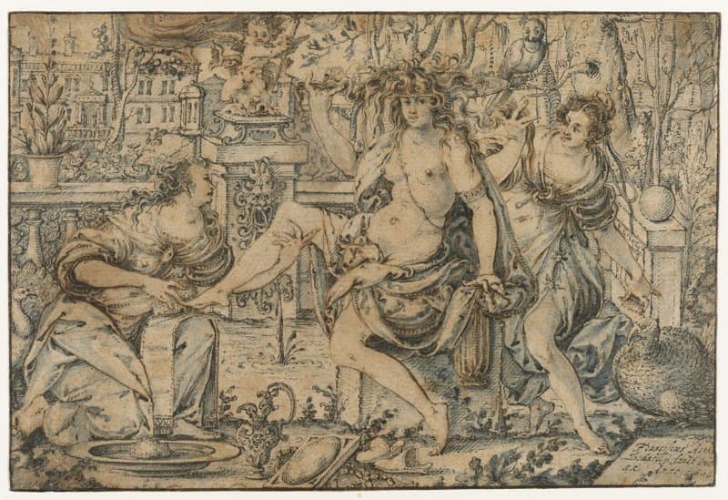 Allegorie op de IJdelheid by Franz Aspruck
