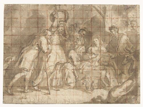 Aanbidding der herders by Peter Paul Rubens
