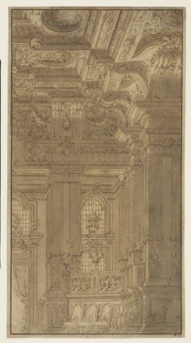 Interieur van een rijk versierde kerk of paleis by Jean Lepautre