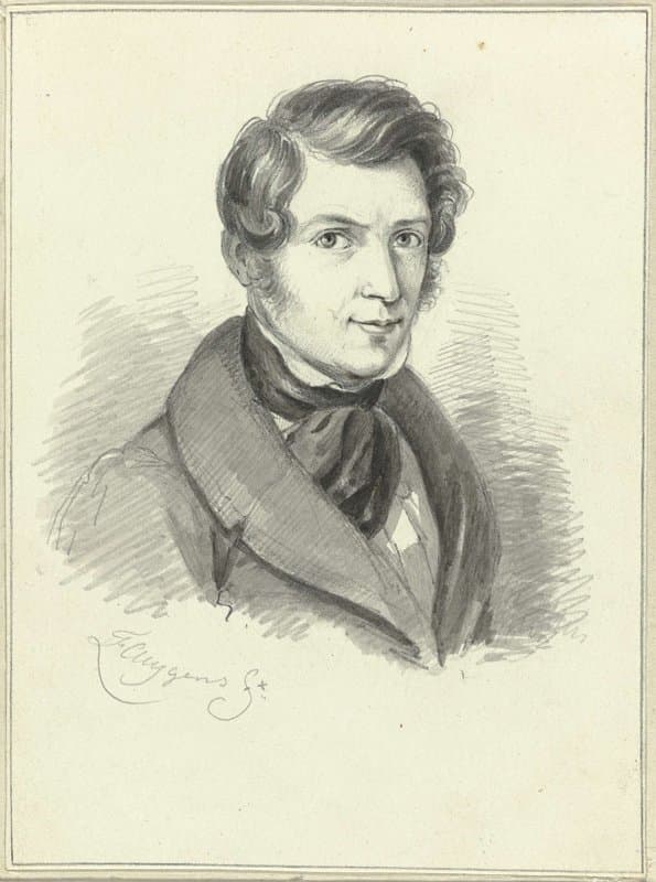 Zelfportret van Frederik Lodewijk Huygens by Frederik Lodewijk Huygens