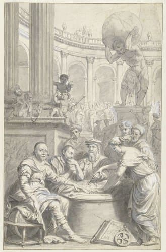 Title Page Design for Johannes Janssonius van Waesberge, Atlas Contractus by Zacharias Webber (II)