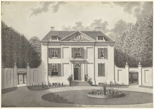 De hofstede Vreedelust aan de Spanjaardslaan te Haarlem by W.B. Craan