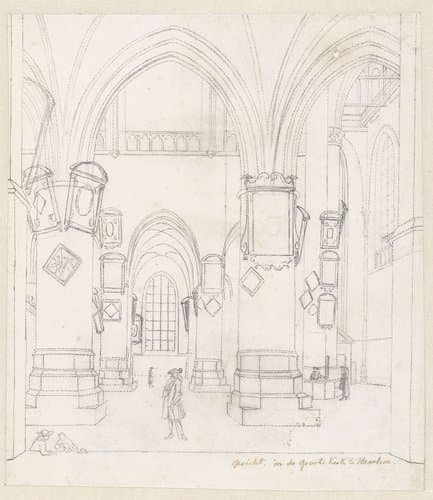 Interieur van de Sint-Bavo te Haarlem