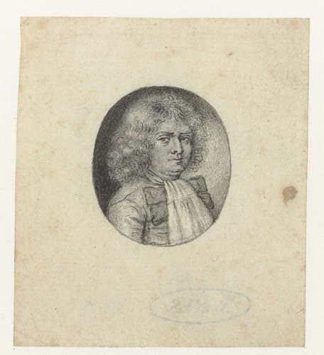 Portret van een heer by Christiaan Huygens (II)