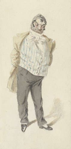 Portrait of Henry Bonaventure Monnier